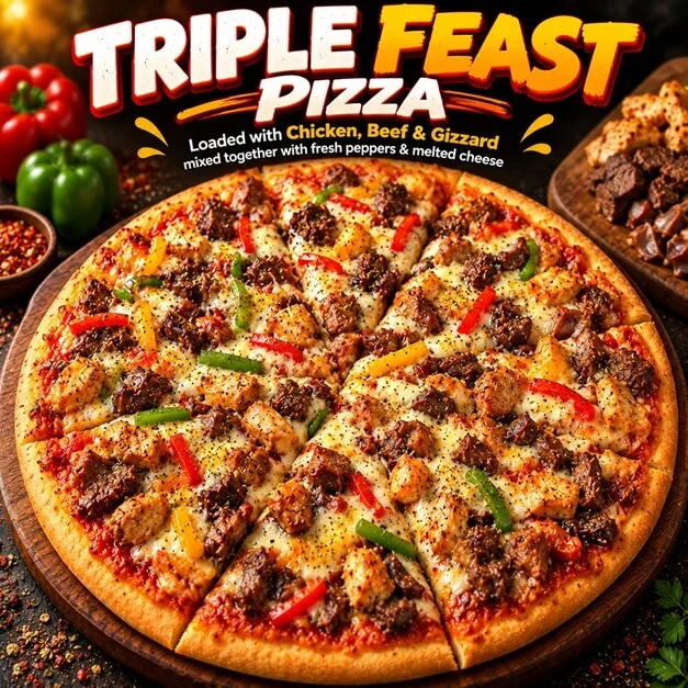 Triple Feast Pizza